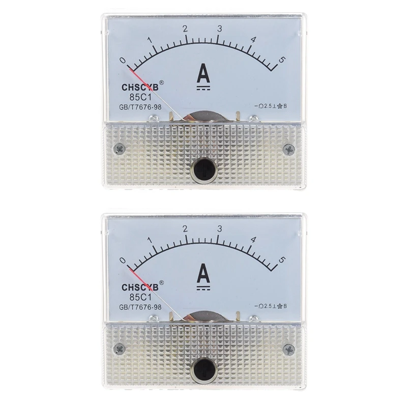 

HOT SALE 2X 85C1-A Analog Current Panel Meter DC 5A AMP Ammeter