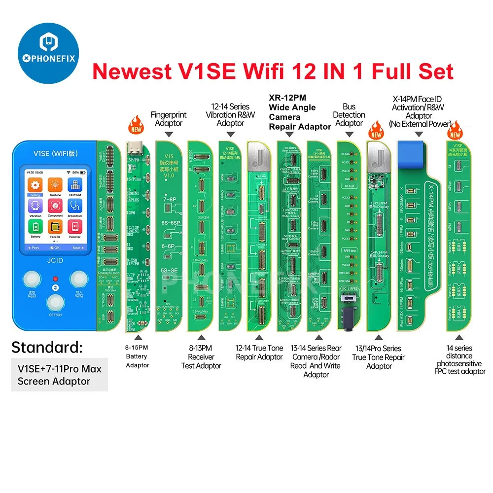 

Программатор JCID V1S V1SE для ремонта телефонов с Wi-Fi, Фото чувствительный оригинальный цвет, матричная плата