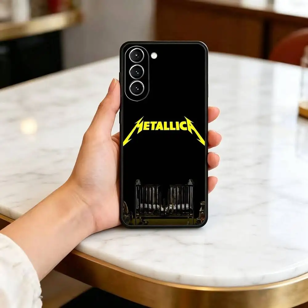 B-Band 72 Seasons Metallica Phone Case For Samsung Galaxy A73,A72,A71,A70,A53,A52,A51,Soft Silicone Black Cover