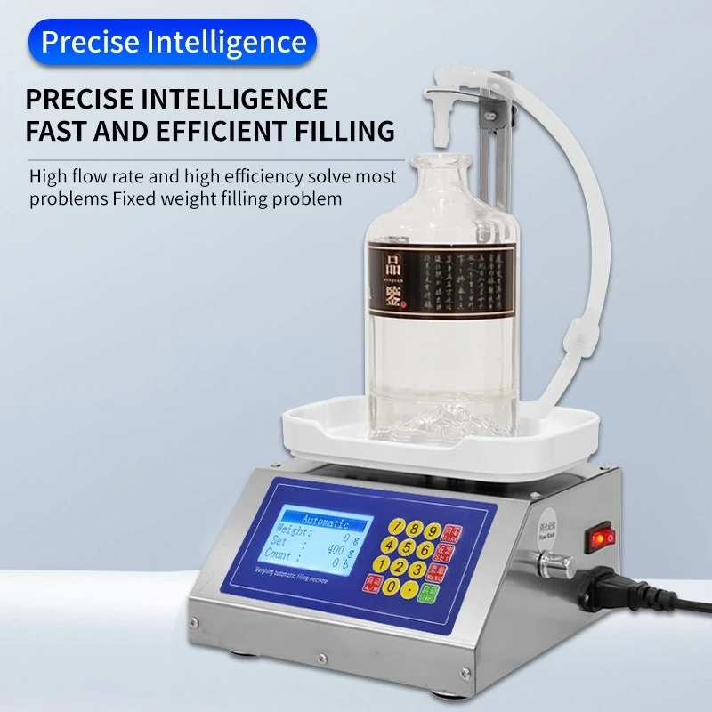 Small‑Scale Weighing Metering Liquid Filling Machine for Baijiu, Beverages, Soy Sauce and Vinegar