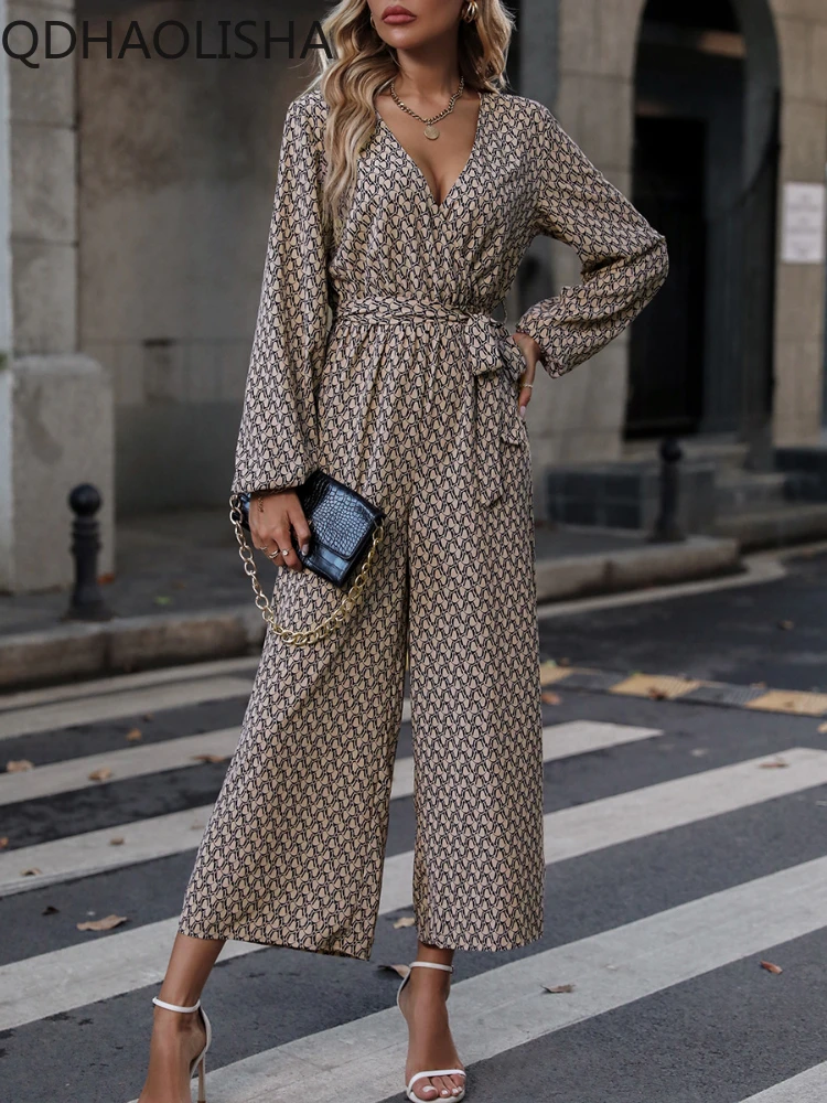 

Woman Jumpsuits High Waisted Wide Leg Pants Elegant Commuting One Piece Outfit Women Clothes Fashion Casual Overalls Streetwear