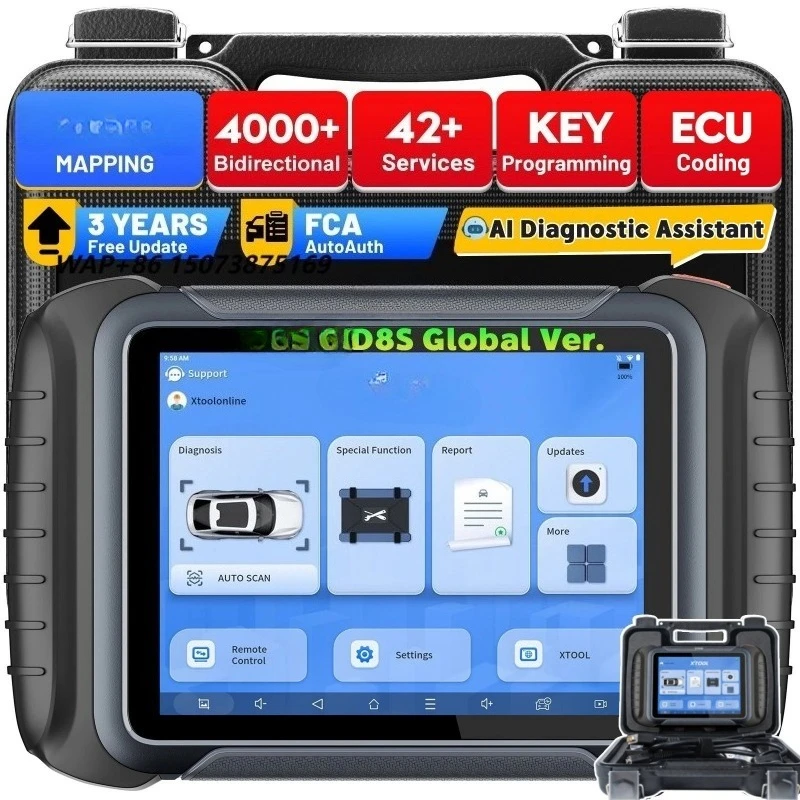 2026 Hot for D8S Universal Diagnostic Tool Smart Car Key Programming Machine Auto Remote Key Programmer 2 Years Warranty
