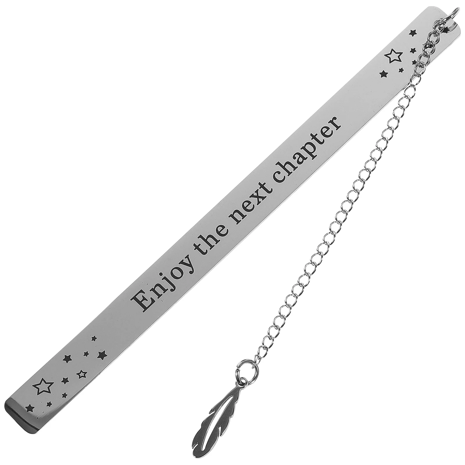 

Metal Inspirational Bookmarks Student Mens Student Bookmark Funny Stainless Steel Festival Man for Kids