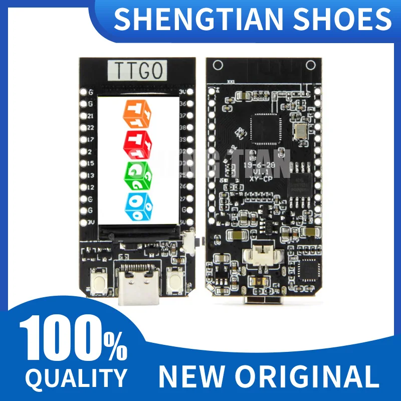 TTGO T-Display ESP32 WiFi E Bluetooth Module Development Board Para Ar duino 1.14 Polegada LCD 4MB