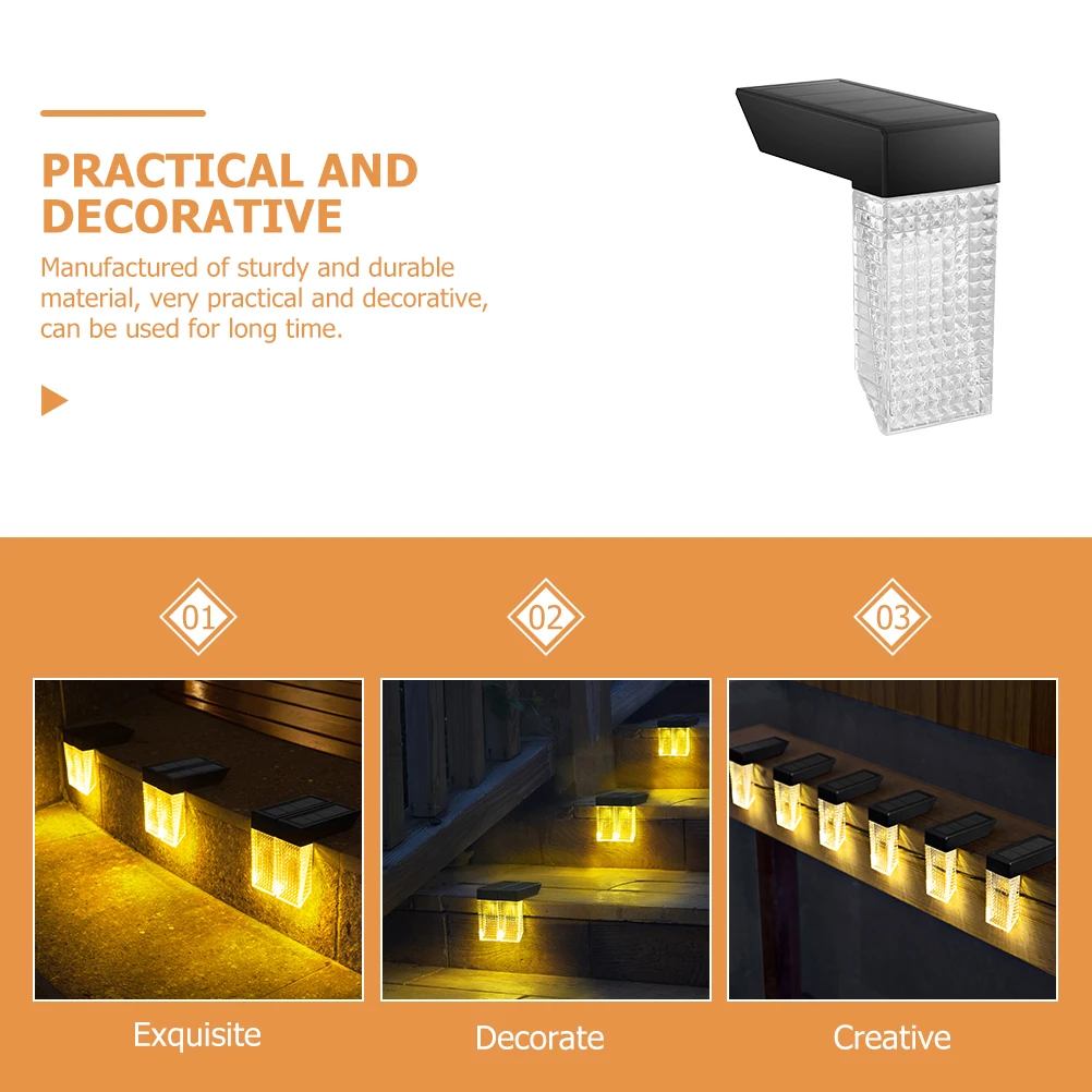

Waterproof Step Step Waterproof For Steps Stairs Wall For Pathway Outdoor Solar Fence Light Solar Outdoor Light