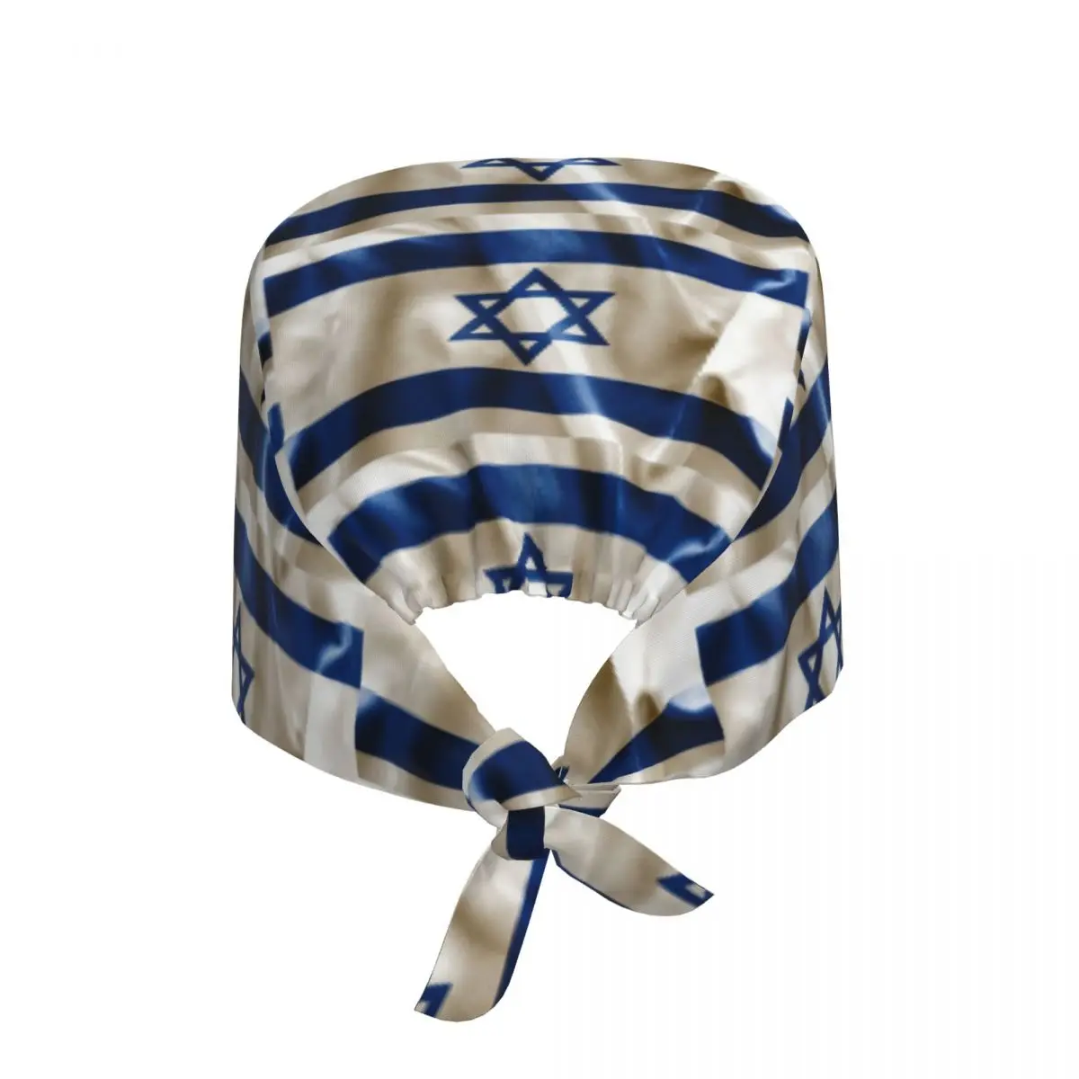 Шапка-скраб с флагом Израиля, рабочая хирургическая шапка для врача, унисекс, регулируемые шапочки для кормления для стоматолога