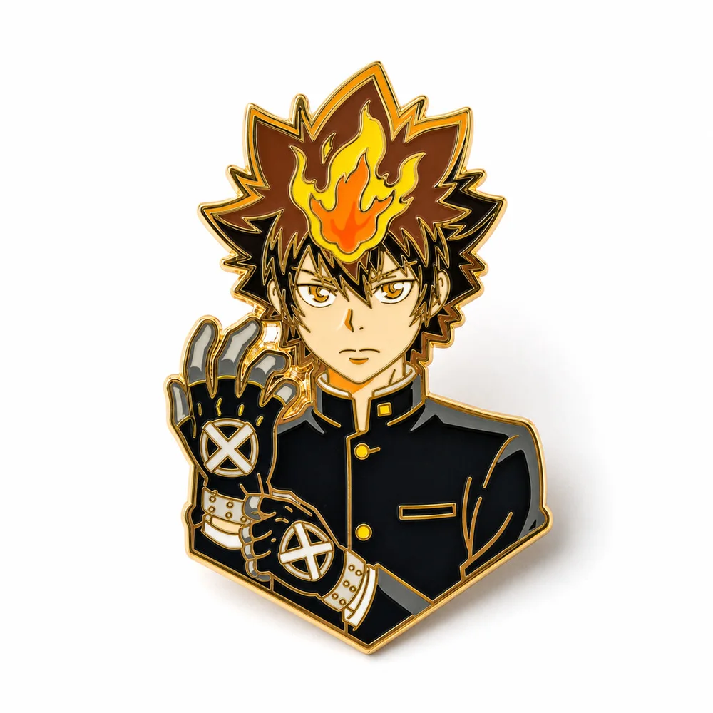 Japanese Anime Tutor Metal Badge Sawada Tachiyoshi Peripheral Schoolbag Decorative Brooch Accessories