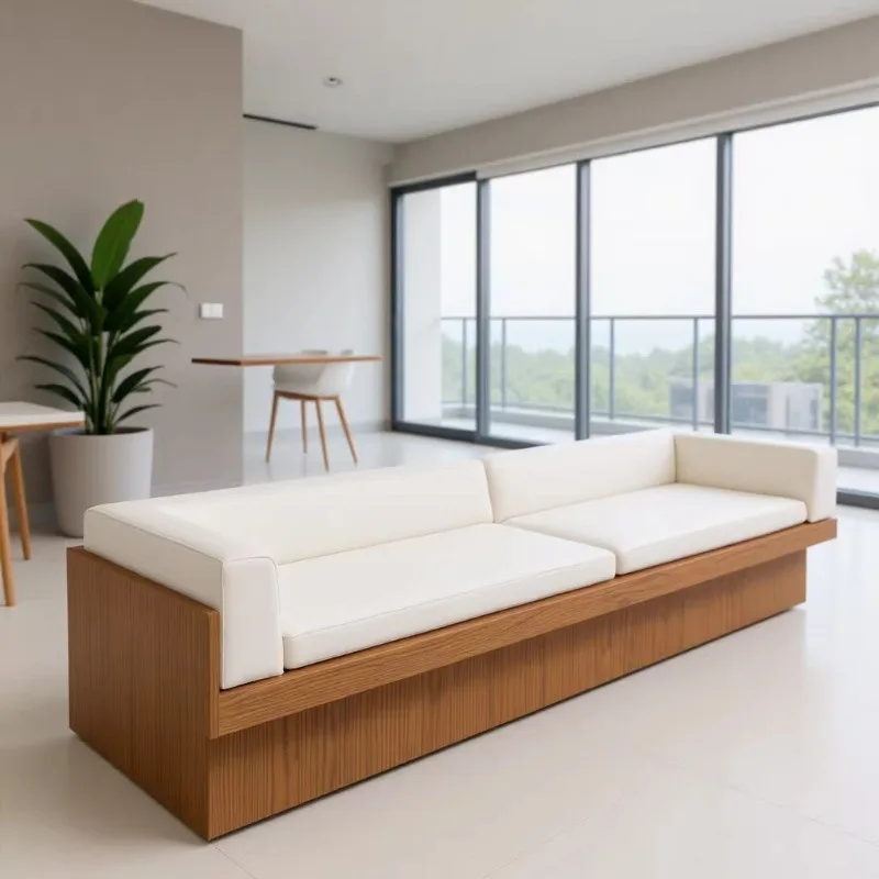 

Многофункциональный диван-софа в современном стиле с мягкими подушками для гостиной, отеля или гостевого дома.