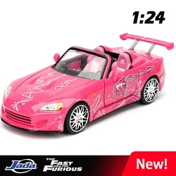 Jada 1:24 Honda S2000 Super Car Model Diecast Toy Vehicle High Simitation Cars Toys Kids Gifts Collection