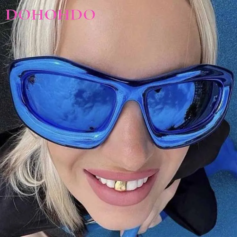 

Punk Oversized Thick Frame Women Sunglasses Brand Design Men Sun Glasses Outdoor Driving Cycling Travel Windproof Goggles UV400