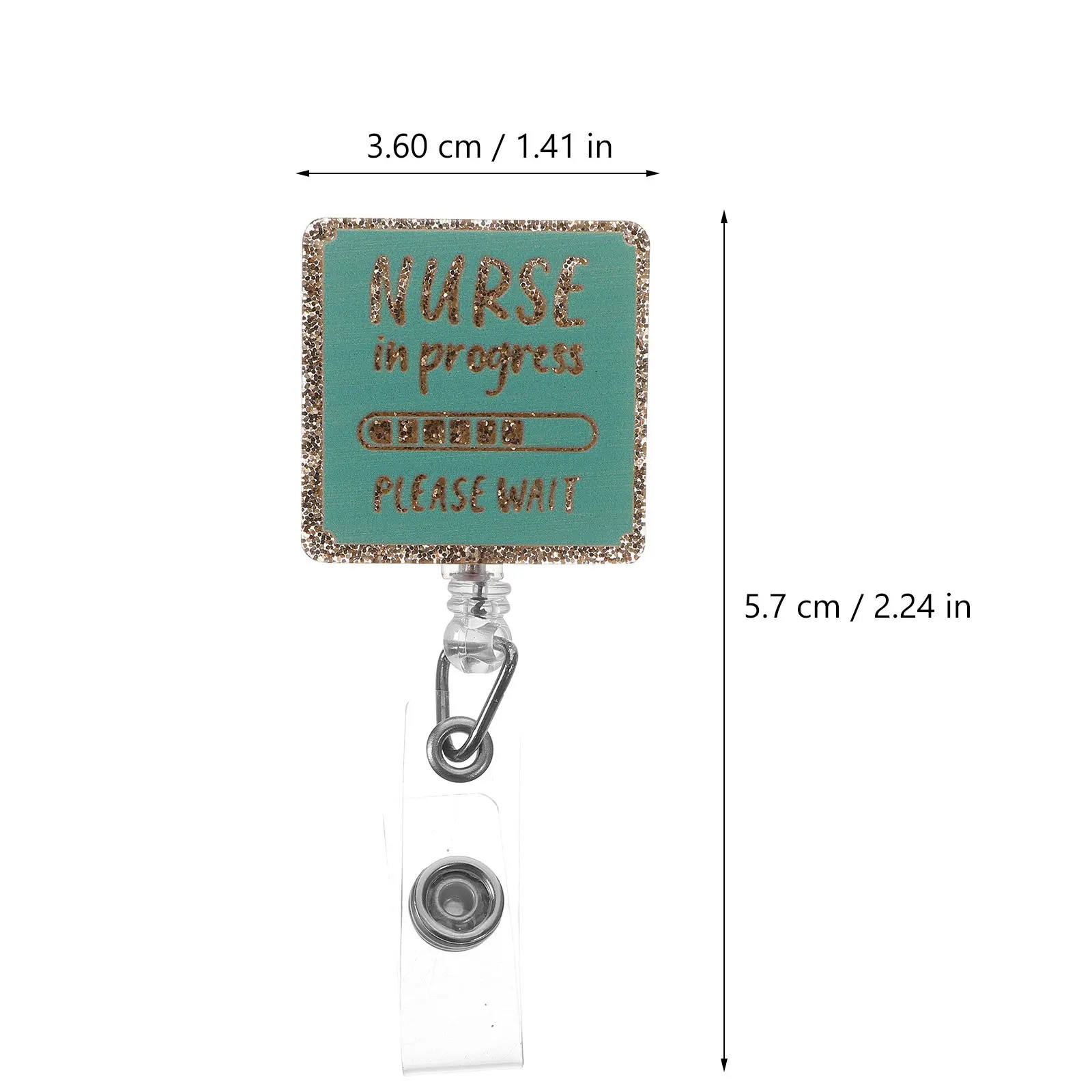 Portable Retractable Badge Clip Reel Lightweight Sturdy Id Card Holder for Staff School Trade Shows Name Tags and