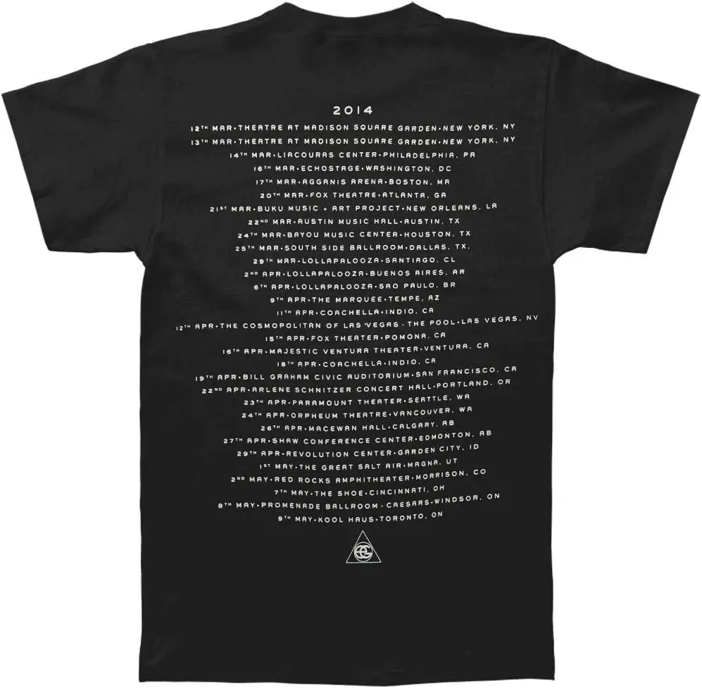 Ellie Goulding Men's Triangle 2014 Tour T-Shirt Black