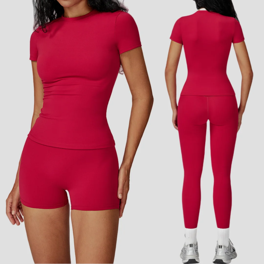 

Yoga Set Sports Fitness Peach Hip High waist Slim High-Intensity Shorts Outdoor Running Workout Clothes Gym Leggings for Women