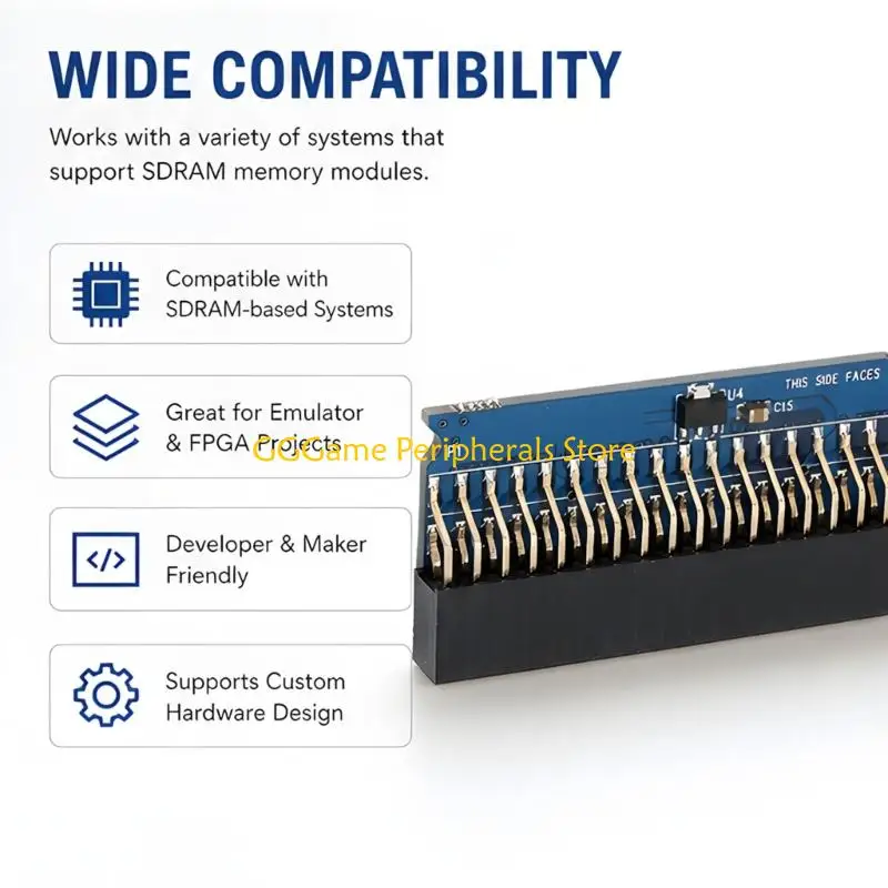 U55B 128MB SDRAM Expansion Board Add-On Card for FPGA and Single-Board Use