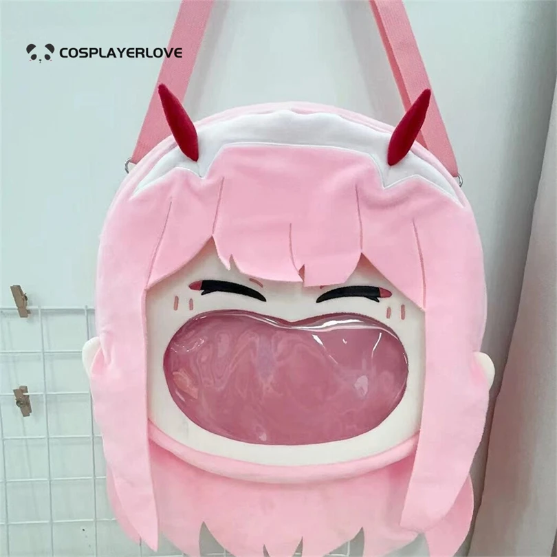 Darling in the Franxx 002「Zero Two」itabag big mouth millet shoulder crossbody  Student  Birthday Gift