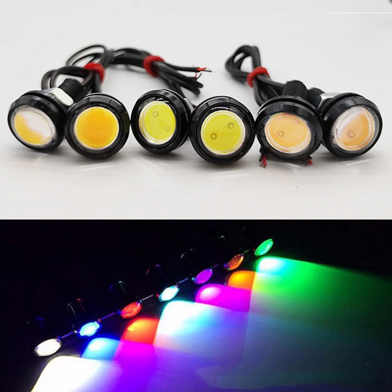 20pcs Car Eagle Eye DRL Led Daytime Running Light Car Fog DRL LED 12V Backup Reversing Parking Signal Automobiles Lamps