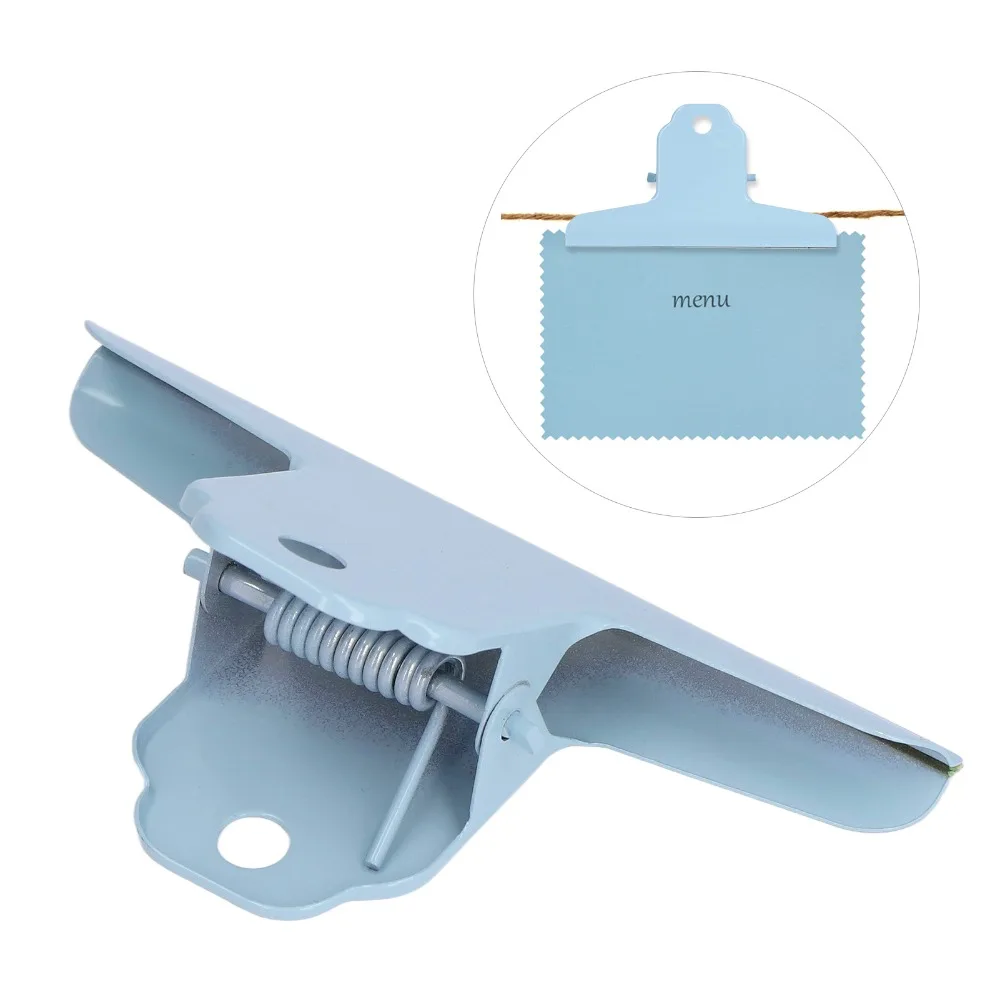 2 pcs Reusable Metal Binder Clips Small Size Mountain Shape Bag Sealing Clips Colorful Paper File Clamps Home Daily Use