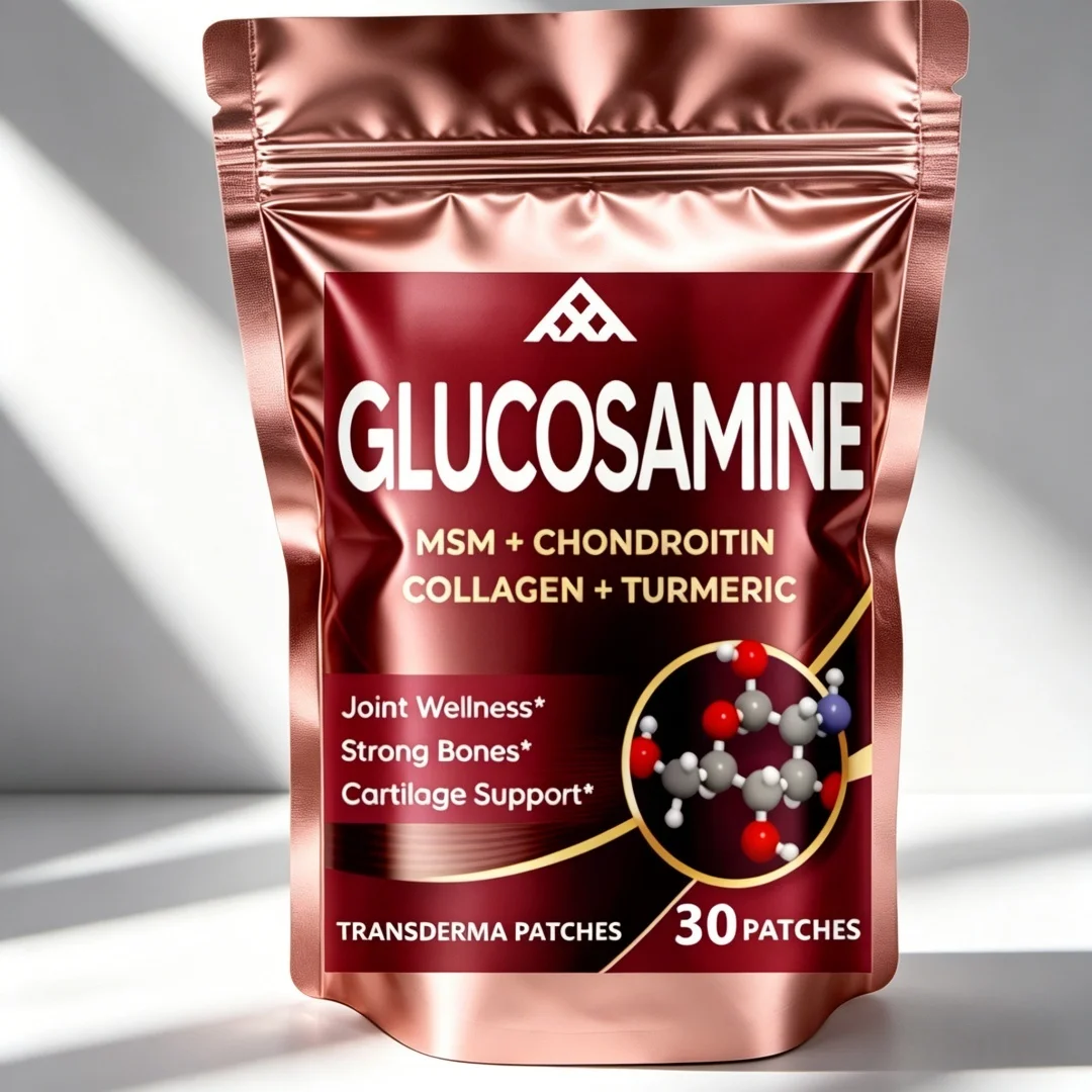 30 Patches Glucosamine Chondroitin Transdermal Patches With Collagen For Joint Wellness, Strong Bones, Cartilage Support