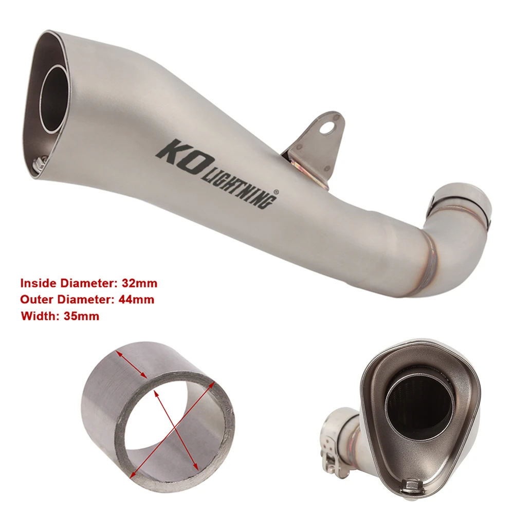 

Exhaust Tail Pipe Escape FOR YAMAHA R25 R3 MT25 MT03 Until 2021 Motorcycle Escape Muffler Stainless steel Tube 470MM