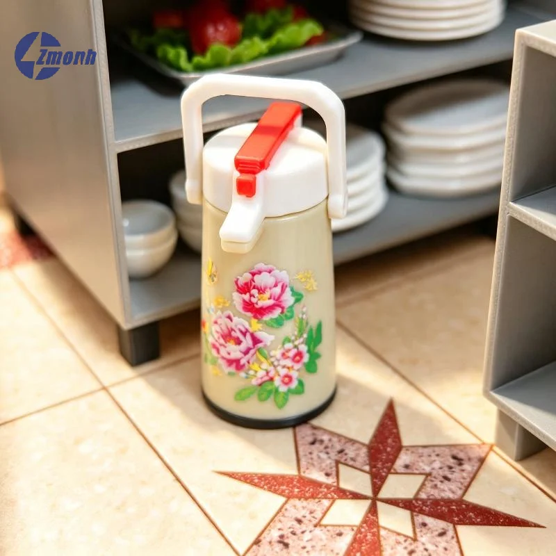 New！1/12 Mini Warm Water Bottle Thermos Model Ornament For 1/12 Dollhouse Chinese Nostalgic Scene Decor Accessory Random Design