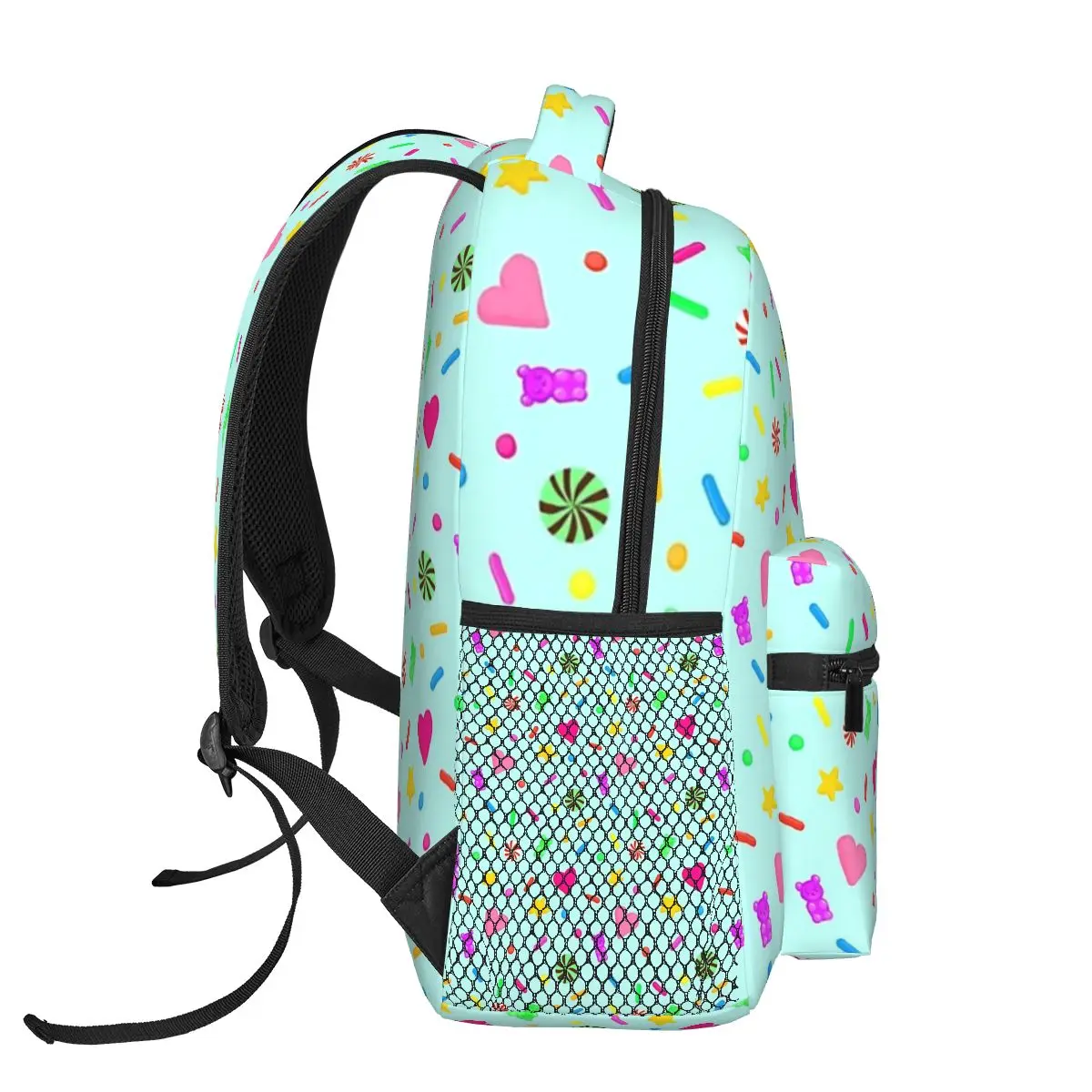 Vanellope VonSchweetz-mochila con patrón de dibujos animados para niños y niñas, morral escolar para estudiantes, morral de viaje, bolso de hombro