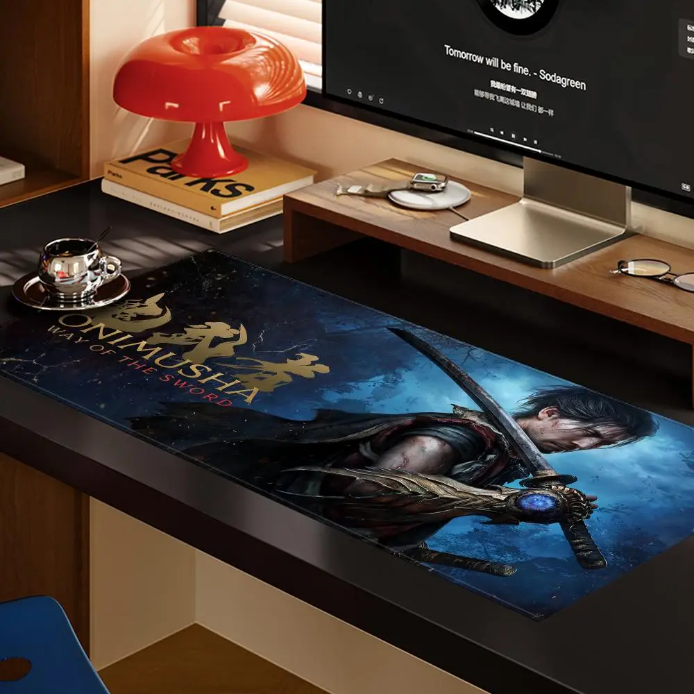 لوحة ماوس O-Onimusha Way of the Sword XXL ملحقات الكمبيوتر لوحة مفاتيح كبيرة لطاولة الكمبيوتر المحمول المنتج الجديد لألعاب الألعاب