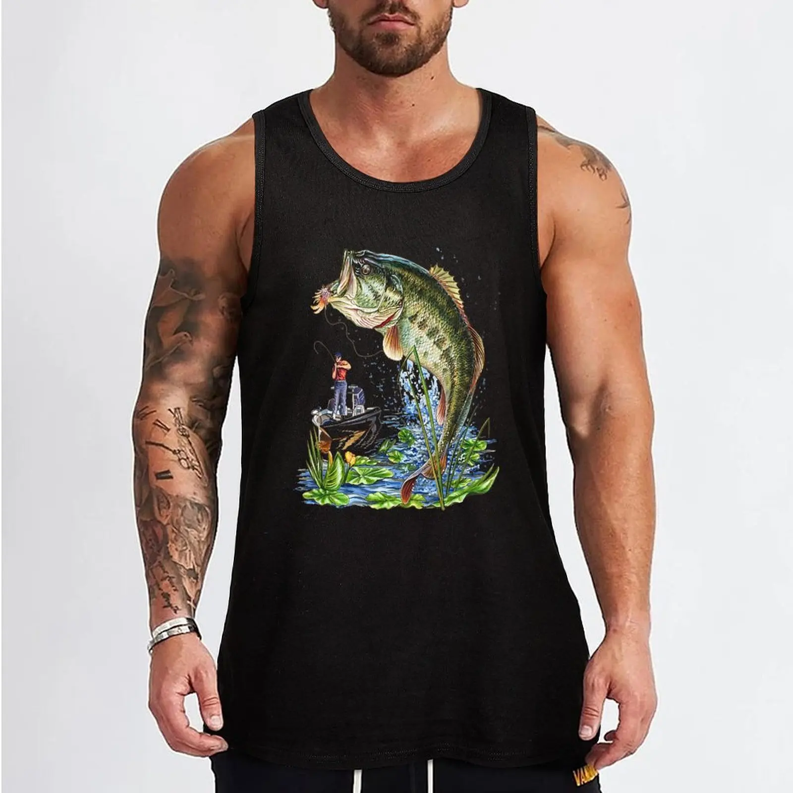 Fishing Graphic Tank Top best selling products anime t-shirts