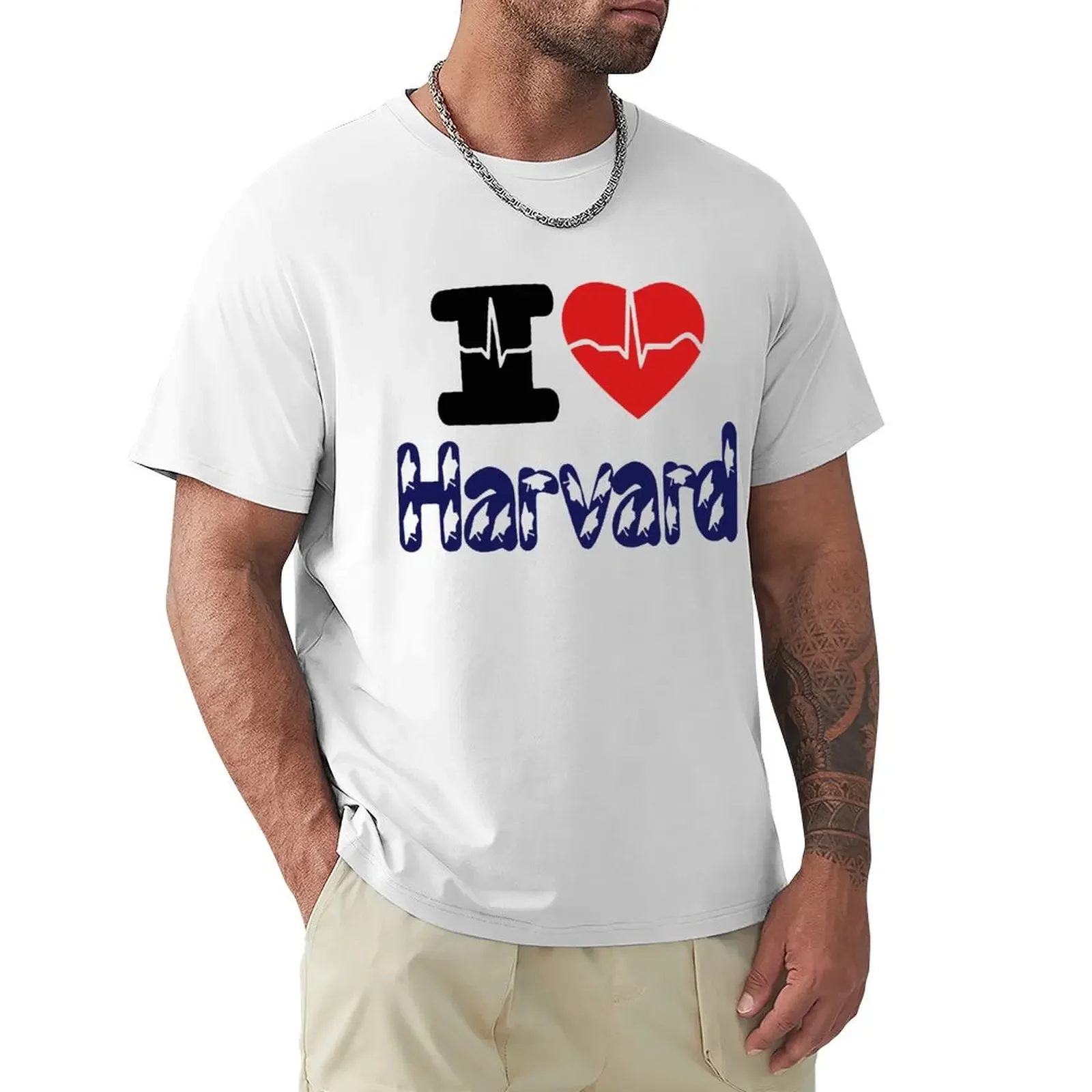 Normal Crewneck T Shirts Female I Love Harvard T Shirt Harajuku Short Sleeve T-shirt 100% Cotton Graphics Tshirt Tops