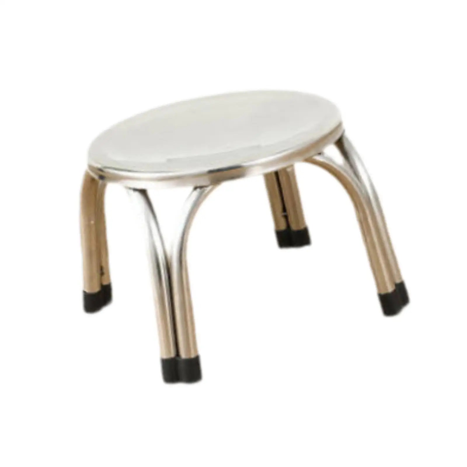 Stackable Sturdy Stool Chair for Indoor Outdoor Versatile Stainless Steel Seat Strong Frame for Adults Kids