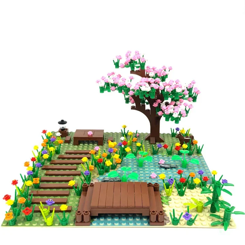 Building blocks MOC jungle scene small particle building blocks DIY assembling toy farm building blocks accessories wholesale