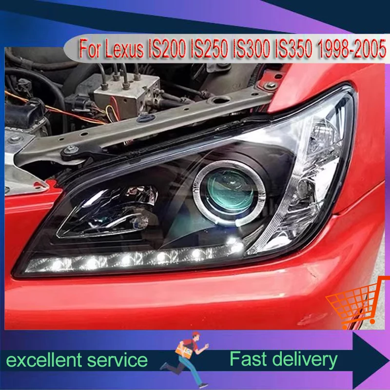 

Car Styling for Lexus IS200 IS250 IS300 IS350 1998-2005 LED Head Lights Classic Style Headlights Xenon Front Lamp Accessories