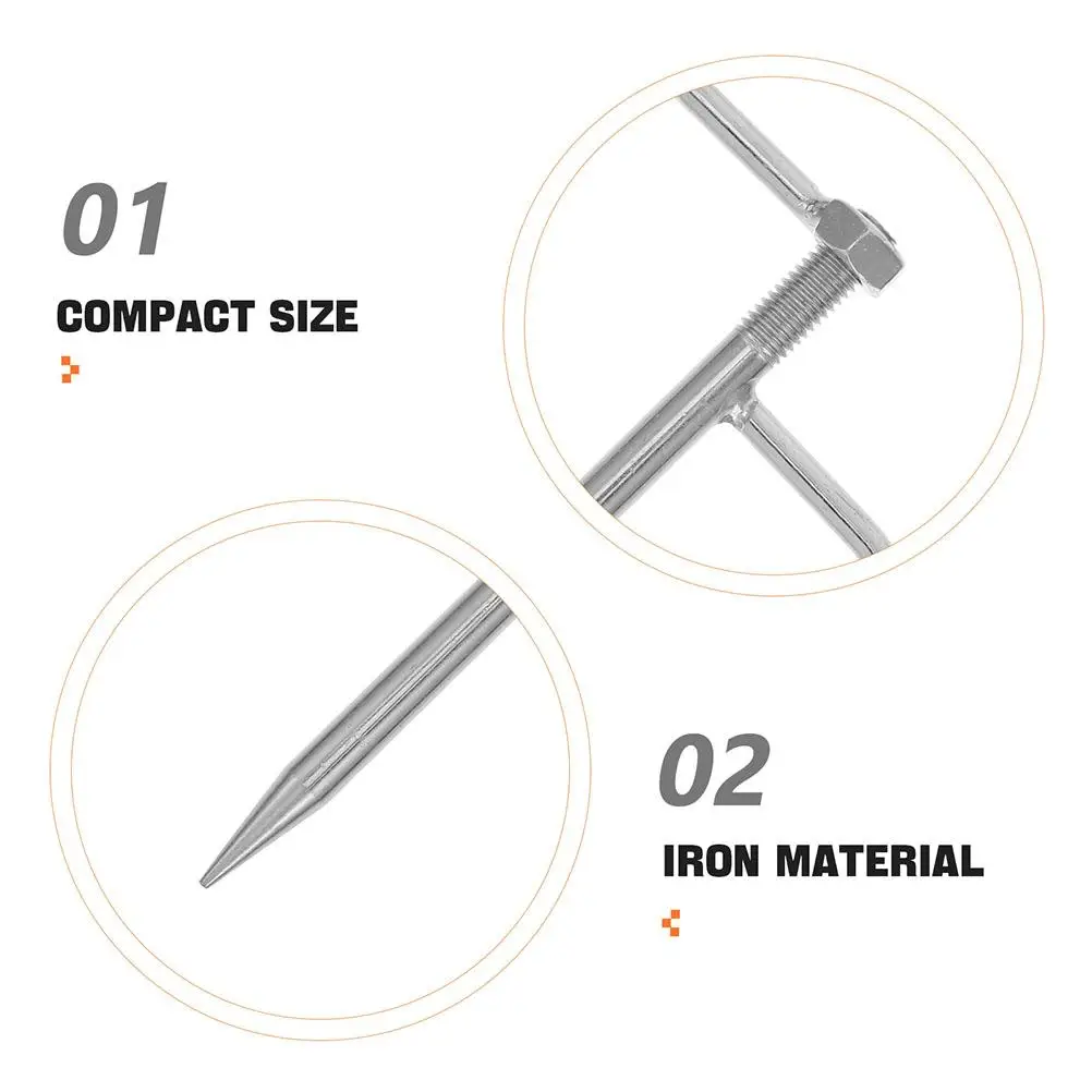 Paraguas portátil, estaca de tierra, sombrilla de alta resistencia, soporte para sombrilla de arena para playa, ancla de Metal de tres puntas para muebles de Patio, 2 uds.