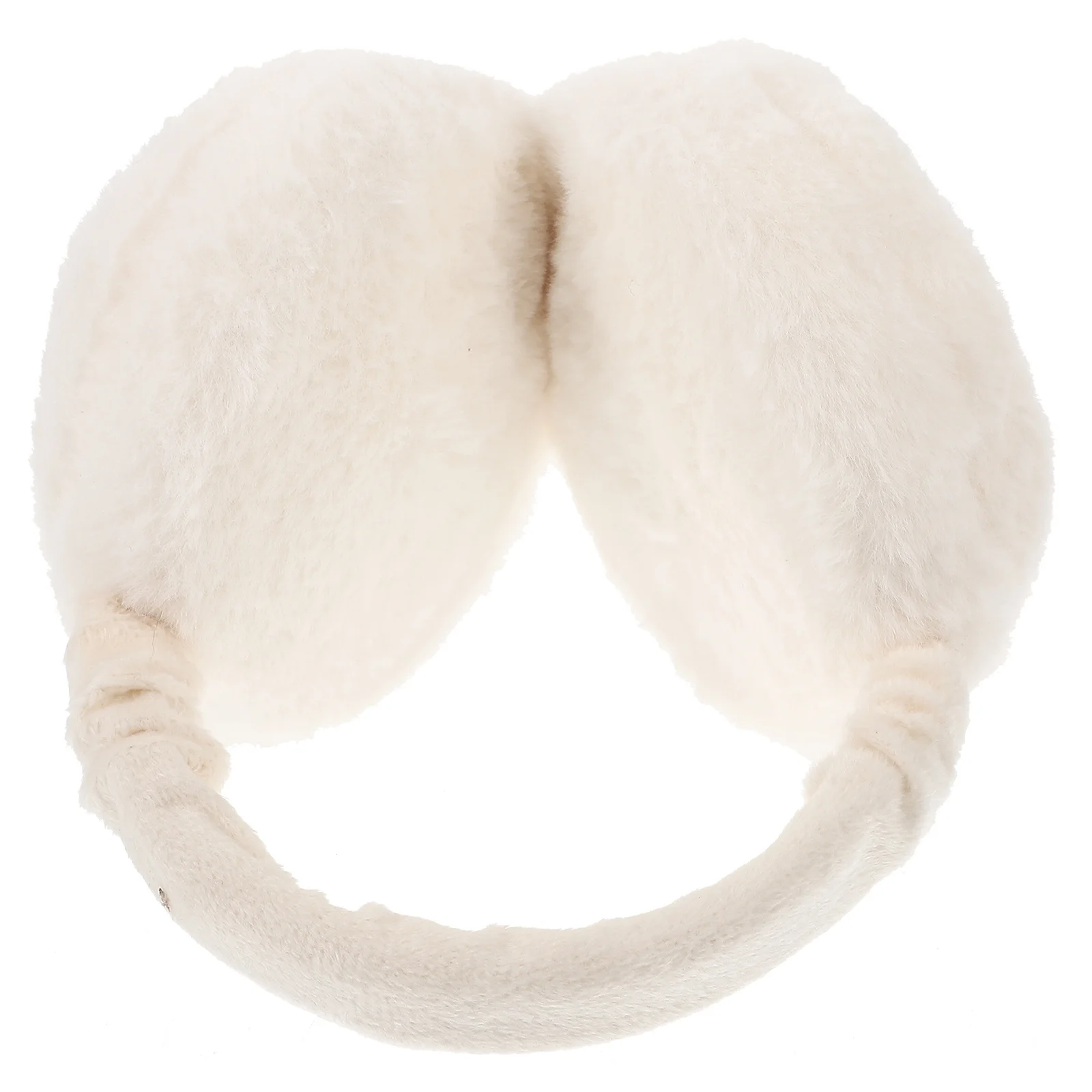 Adorables orejeras de invierno con textura premium, orejeras cálidas para mujeres y niñas, orejeras blancas, calentadores de orejas