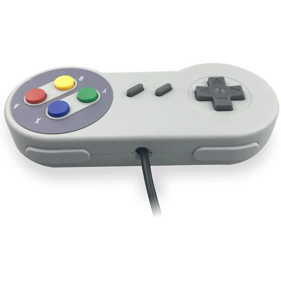 SNES/SFC Classic Controller Wired Gamepad Control 16-bit Retro Entertainment System Video Game Console Gaming Joypad Accessories