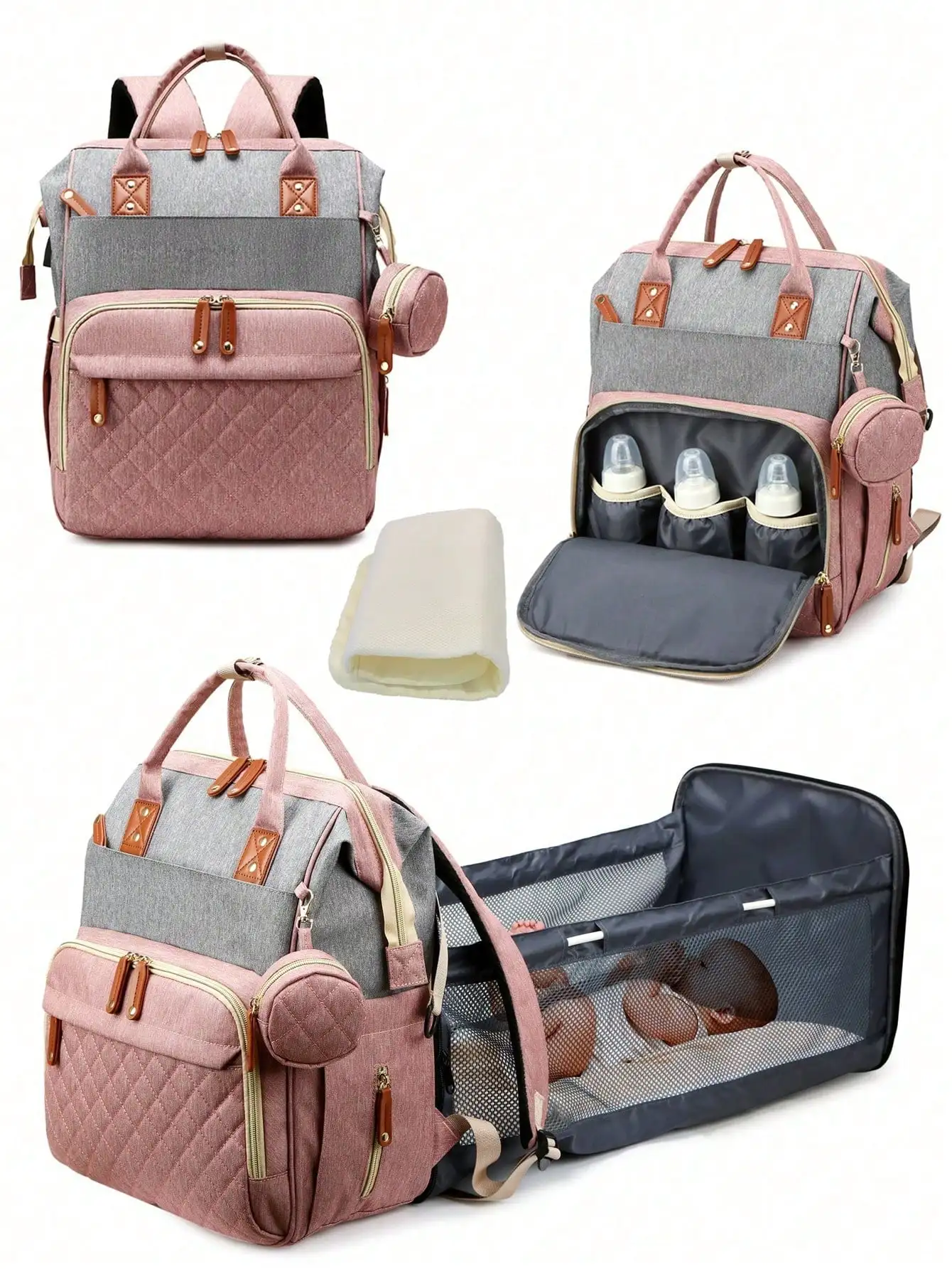 Multifunctional Waterproof Baby Diaper Bag Backpack