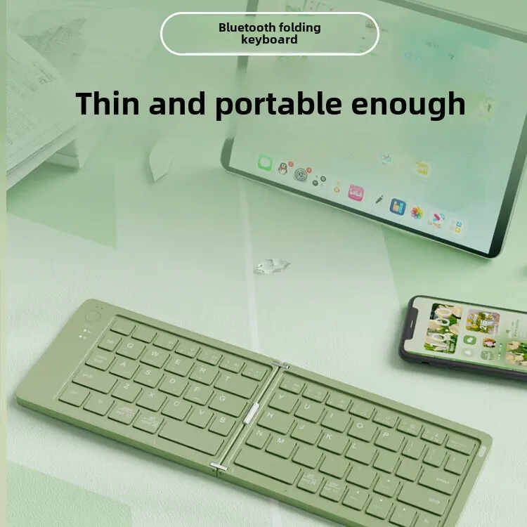 bluetooth wireless Tablet keyboard foldable key board Folding Portable mini keyboards for cell phone white low profile numpad
