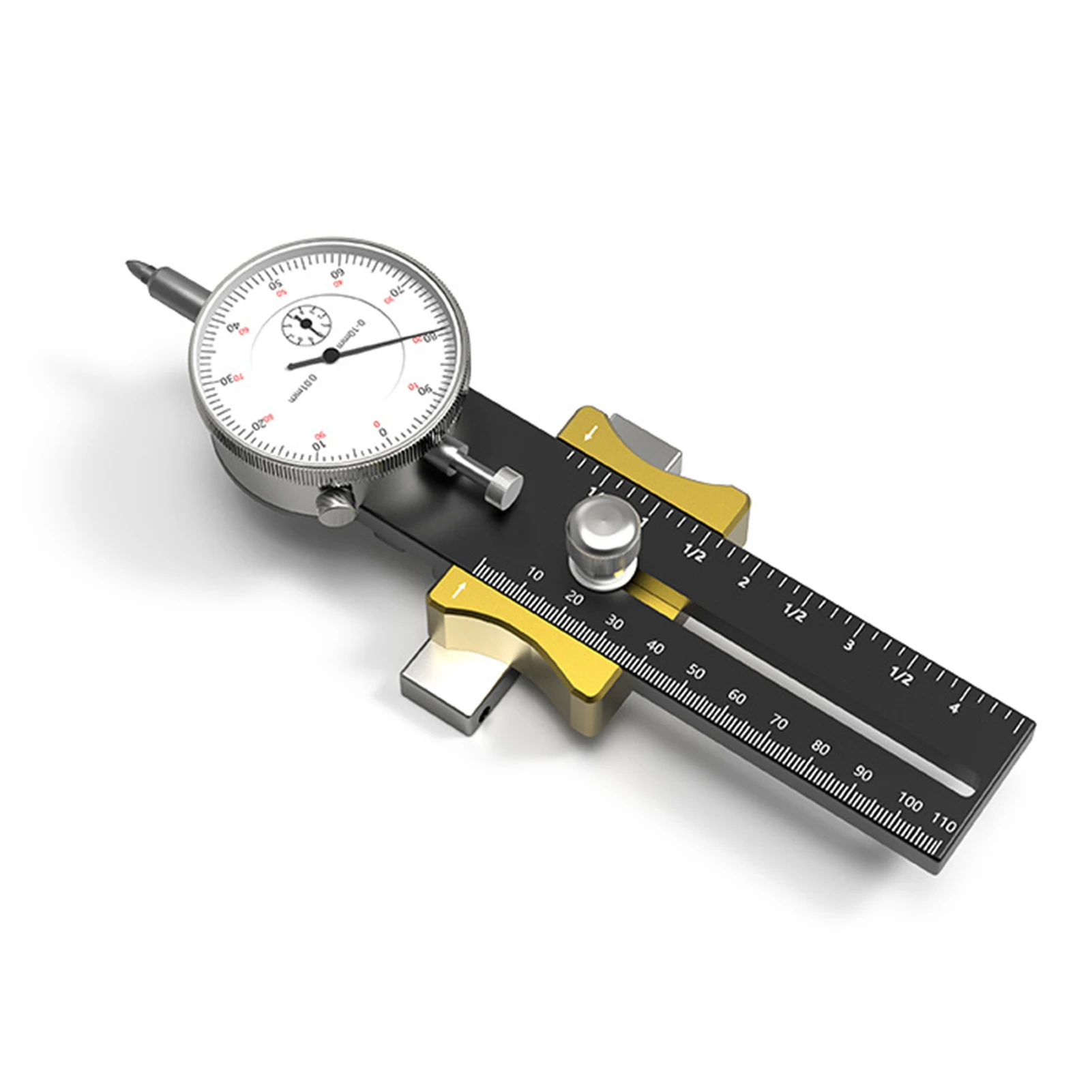 Table Saw Dial Gauge Adjustable Dial Indicator 130-220mm Saw Calibration Tool Calibrating Machinery Hand Woodworking Tools