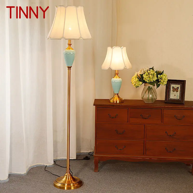 

TINNY Modern Ceramics Floor Lamp Nordic Creative Fashion Table Light Standing LED Decor For Home Living Room Bedroom