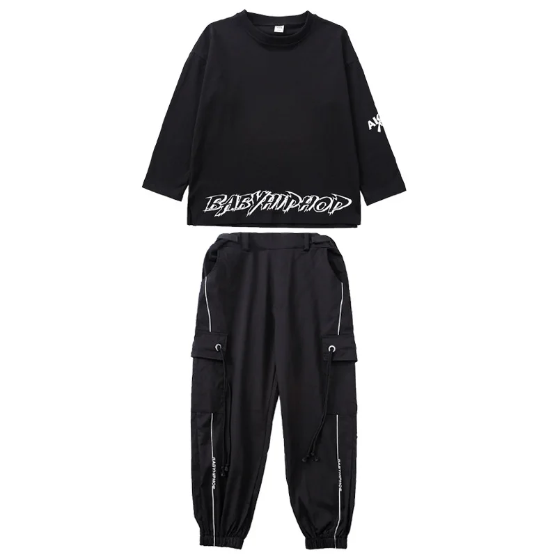 Kinderen Hiphop Danskostuums Voor Meisjes Jongens Ballroom Shirt Jasje Broek Jazz Dance Stage Outfits Kind Dancewear Pak