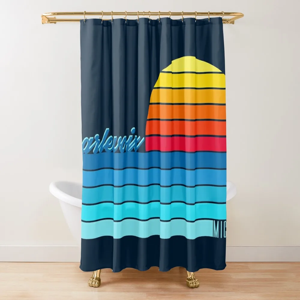 

Charlevoix Sunset Shower Curtain Anime Shower Luxury Bathroom Curtain