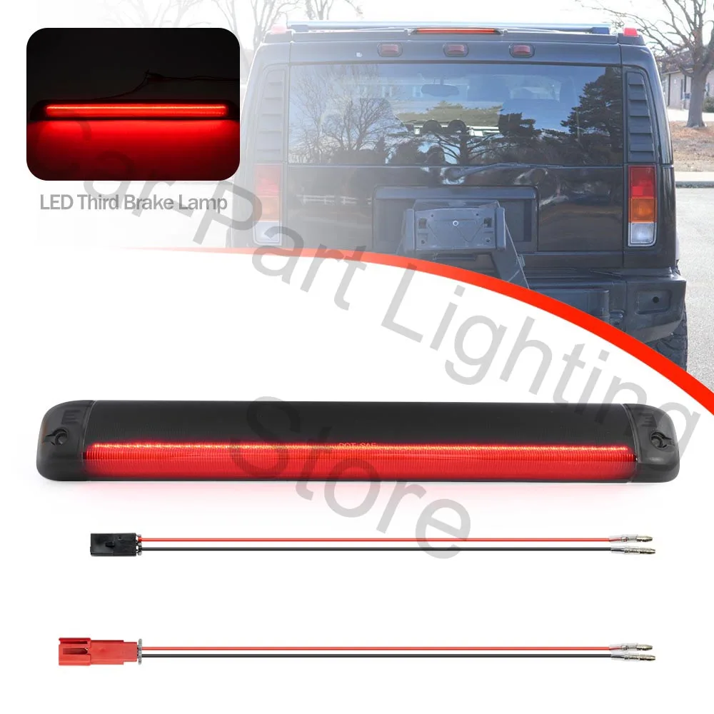 

Для GMC Chevrolet Cadillac Escalade C1500 Hummer H2, красная светодиодный, третья стоп-лампа, задняя стоп-сигнальная лампа, задние фонари