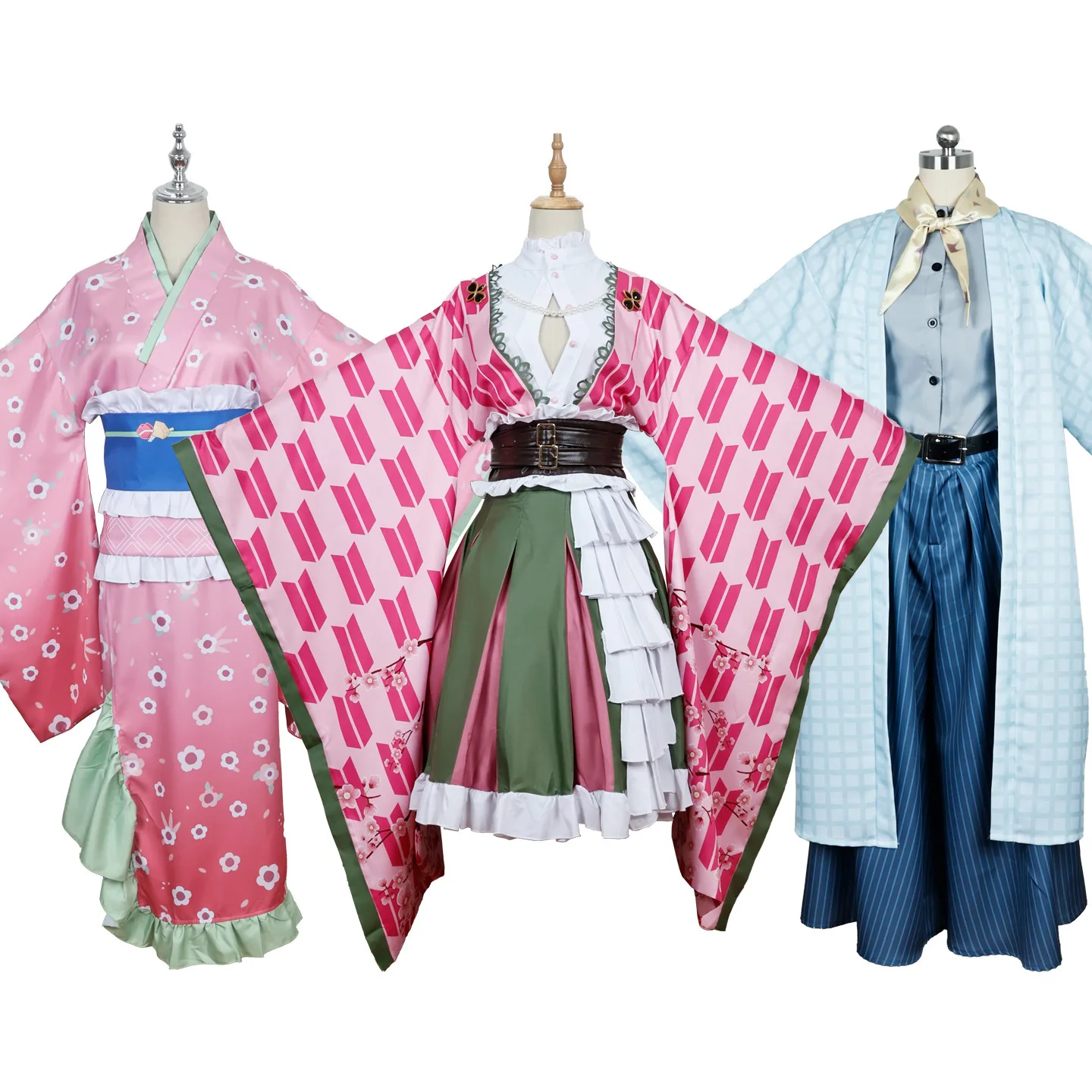 

Muichiro Tokito Kimono Cosplay Full Set Mitsuri Kanroji Anime Cosplay Costume