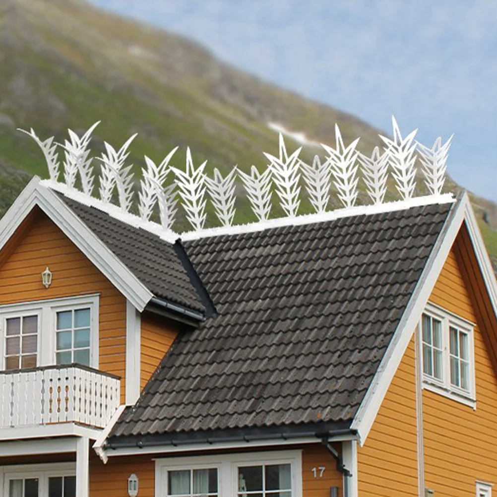 

1 Box Plastic Bird Spikes Tree Branch Design Outdoor Pigeon Deterrent Anti-Bird Repellent Spike for Garden Fence