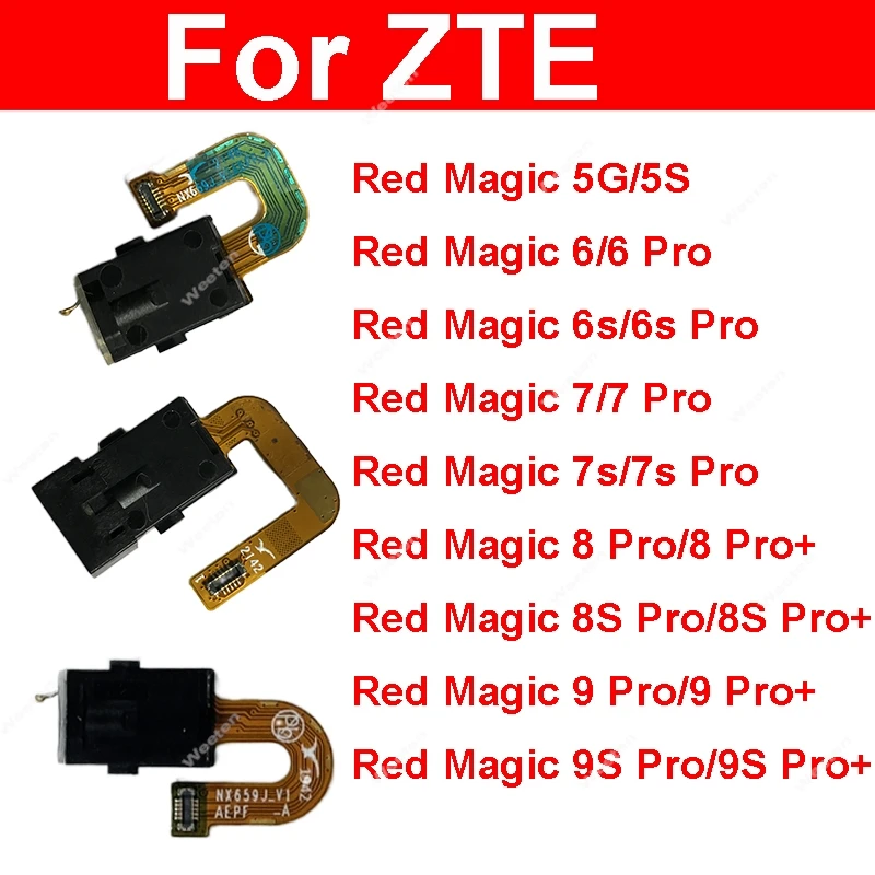 

Модуль гибкого кабеля-приемника для наушников для ZTE Nubia Red Magic 5G 5S 6 6S 7 7S 8 8S 9 9S Pro Plus NX659J NX669J NX679J NX709S