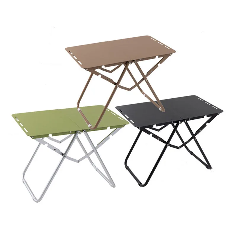 

Складной стол для кемпинга, пляжный стол для пикника, ультралегкий портативный столик из алюминиевого сплава для путешествий, быстрораскладной стол