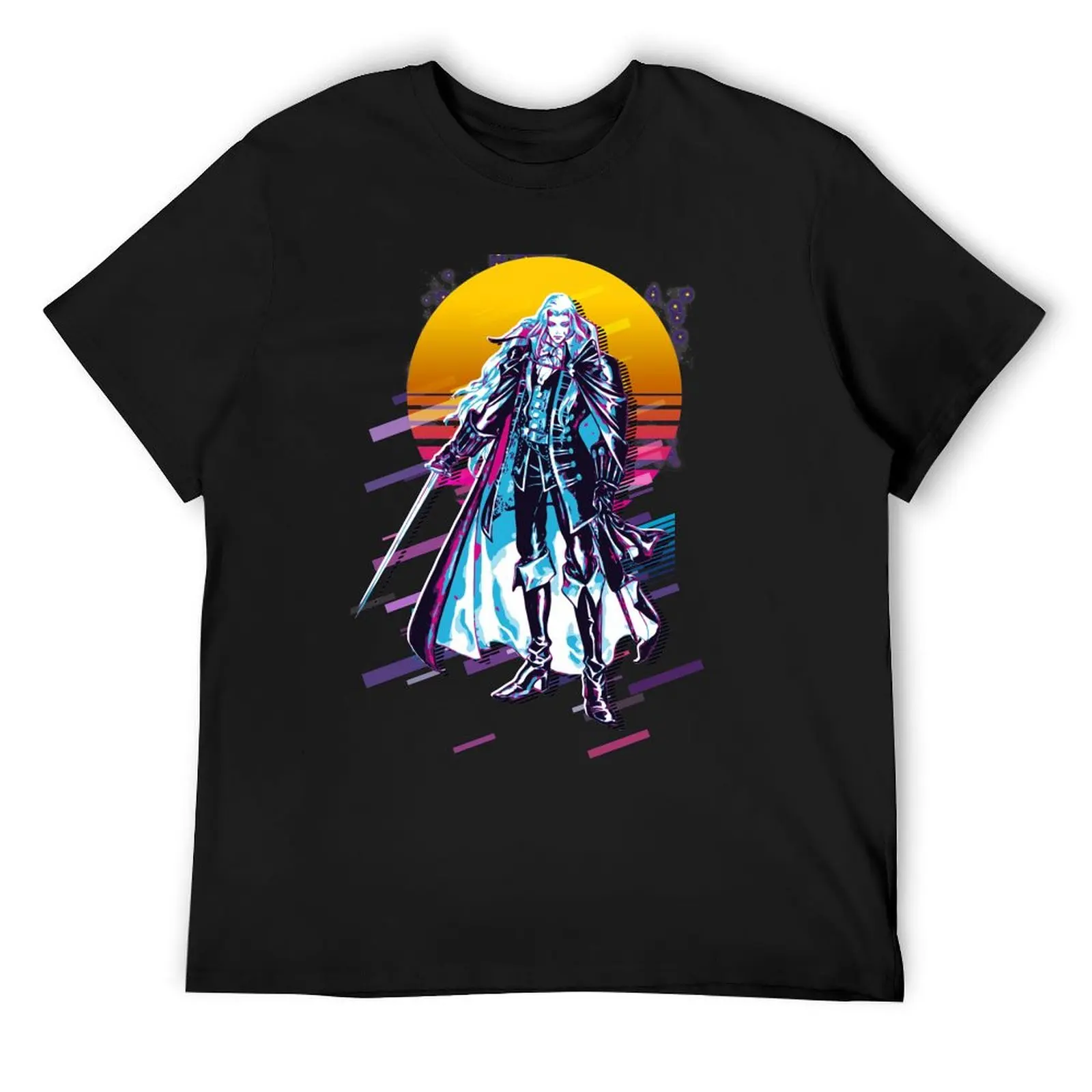 Castlevania - Alucard *80s Retro* T-Shirt cute clothes boys whites anime figures vintage anime shirt Men's t-shirts