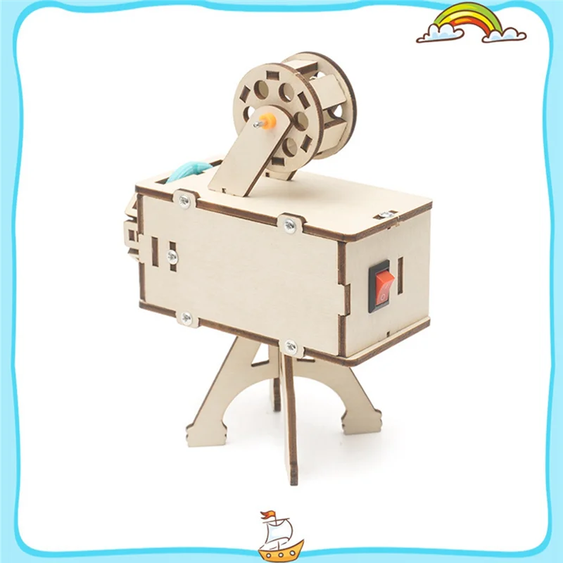 A13E-DIY Epidiascope Projector STEM Kits Learning Educational Wooden Puzzle Games For Kids