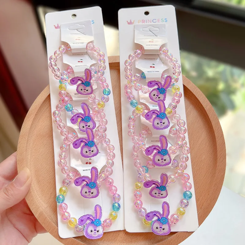 Disney-Bracelet La Reine des Neiges Anime pour Fille, Bracelet Princesse Elsa Kawaii, Accessoires de Bijoux de Dessin Animé, Cadeau d'Anniversaire Aléatoire, 1Pc