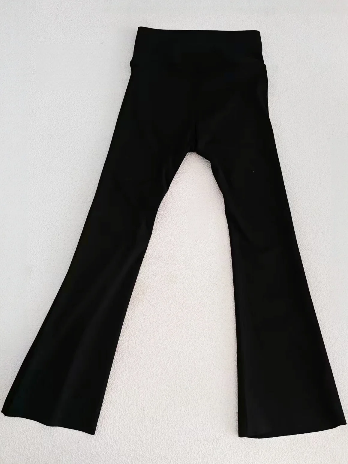 Girls High Waist Micro Flare Shark Leggings Girl's Trousers Summer and Spring Solid Stretchy Yoga Pants for Kid