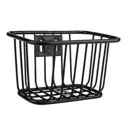 Metal bikes Front Basket Detachable Sundries Container Multifunction for Bike Accessories Posing Camping Mountain Bike Childs